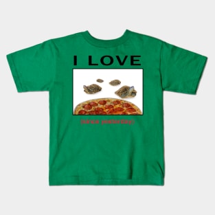 I LOVE *turtles* since yesterday Kids T-Shirt